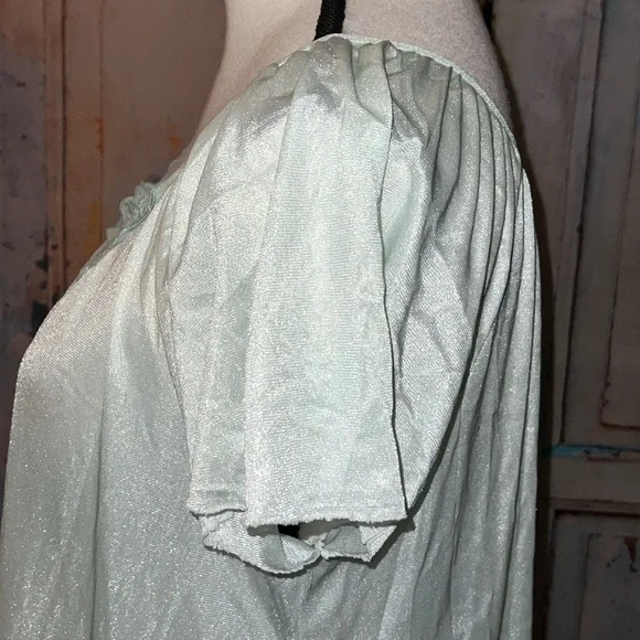 Women’s Vintage nightgown mint green coquette cottagecore fairy vibes OSFM - Picture 5 of 8